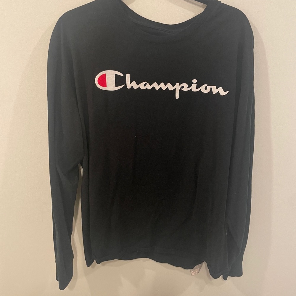 CHAMPION Black Long Sleeve